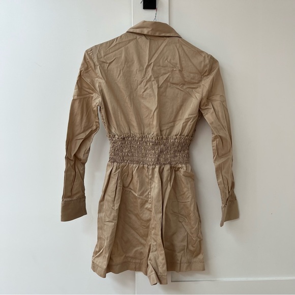 Maje Beige Sable Romper with Pockets in Size French 36 - Picture 6 of 8